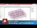 Generating Load Combinations in the STAAD.Pro Analytical Modeler