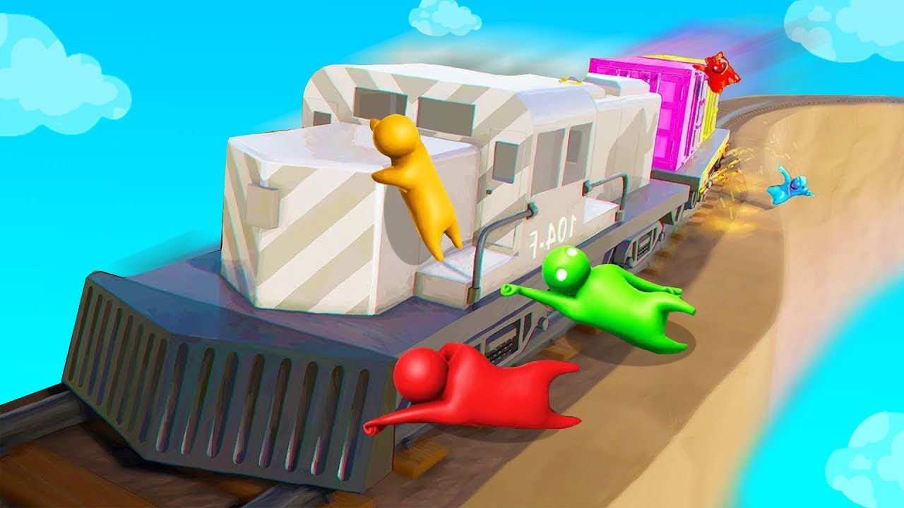 HALT DICH FEST am 300 KM/H ZUG! (Gang Beasts)