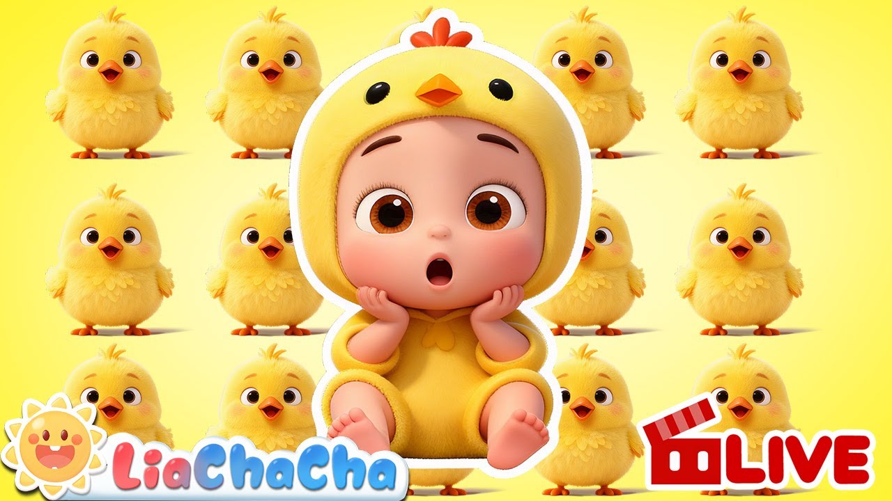 🔴Baby and the Little Chicks | Learn Numbers 1 to 5 | Nursery Rhymes & Kids Songs | LiaChaCha