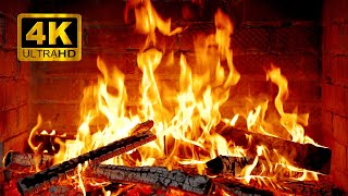 🔥 Cozy Burning Fireplace: Crackling Logs &amp; Warm Glow for Sleep &amp; Relax 4K