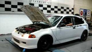 Jeffs Eg Type-R Turbo On Dyno - Aec