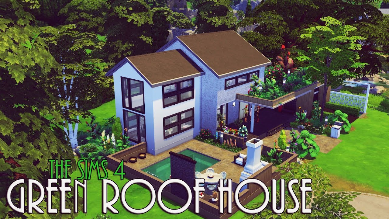 The Sims 4 House Build | GREEN ROOF HOUSE