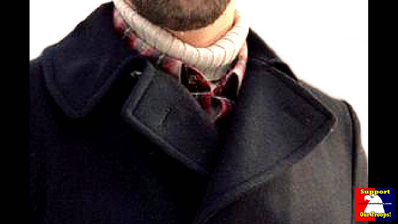 Mens Navy Pea Coat - The Classic