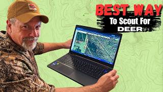 Scout For Whitetail Deer With Aerial and Topo Maps