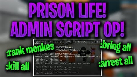 😱FE OP SCRIPT// Prison Life Admin Commands Fuluxus, Acures X😱