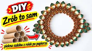 Co zrobić z rolek po papierze toaletowym? 😍 Piękna ozdoba DIY!