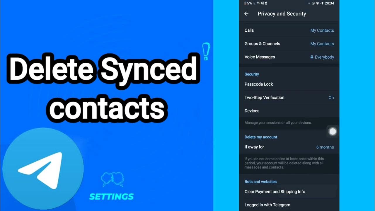 how-to-delete-synced-contacts-on-telegram-youtube