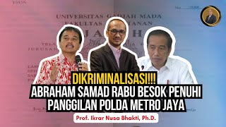 CRIMINALIZED!!! ABRAHAM SAMAD WILL FOLLOW METRO JAYA'S CALL TOMORROW WEDNESDAY
