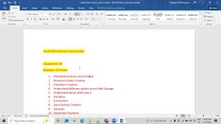 Azure Data Factory Scenario Based Training Program in Telugu