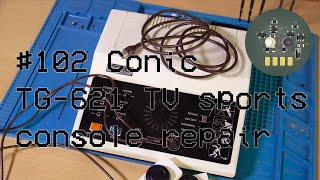 #102 Repairing ⚡ the Conic TG-621 📺 Sports home 🏑console (reverse polarity damage) screenshot 2