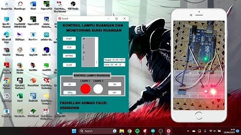 KONTROL LAMPU RUANGAN DAN MONITORING SUHU RUANGAN || SERIAL DELPHI TO ARDUINO