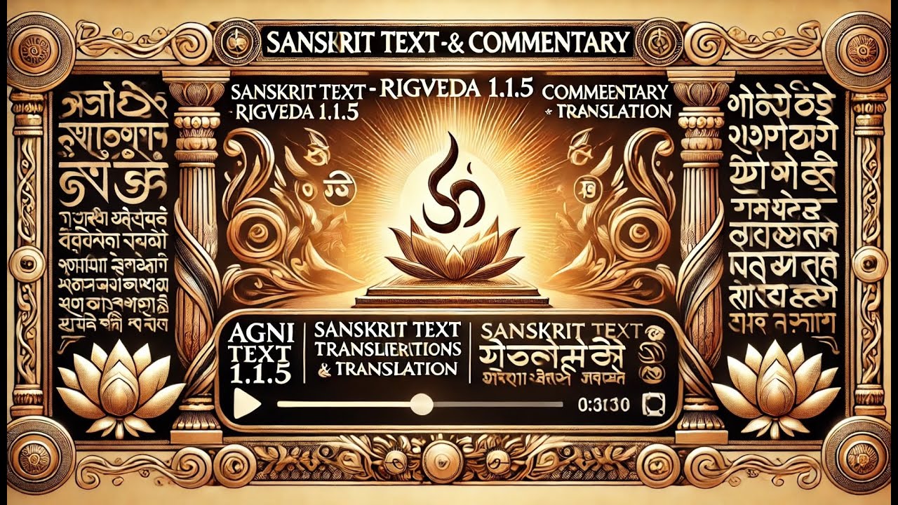 Rigveda | Mandala 1 | Sukta 1 | Mantra 5 | Exploring the Depths of ...