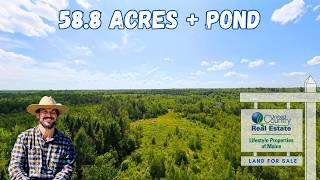 58.8 Acres with Private Pond in Pittsfield | Maine Real Estate