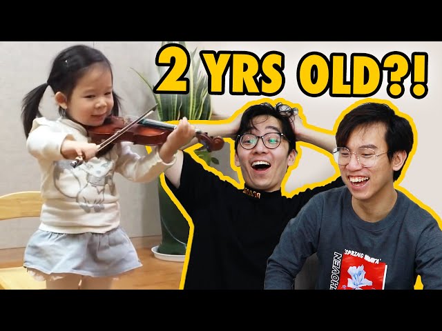 Professional Violinists React to a 2-Year-Old PRODIGY Progress Video class=