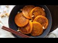 Sweet Potato Mochi Pancakes/ Hotteok (호떡) | With Brown Sugar Nut Filling