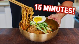 Korean Soy Sauce Noodles For Hot Summer! Ganjang Bibim Guksu!