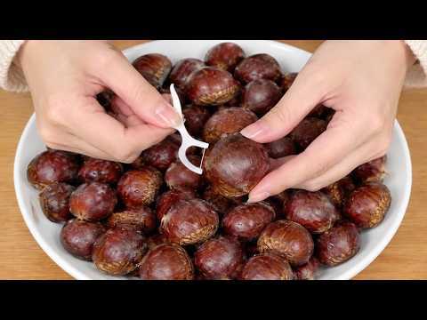 How to Peel Chestnuts in 3 Seconds with Just ONE Dental Floss!