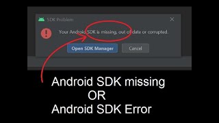 Android SDK missing or SDK error in Android Studio screenshot 3