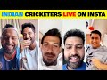 Indian cricket team live  masti on instagram with captain rohit sharma and ms dhoni