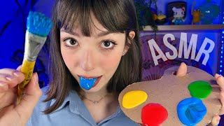 ASMR SPIT PAINTING COM TINTA COMESTÍVEL 🎨