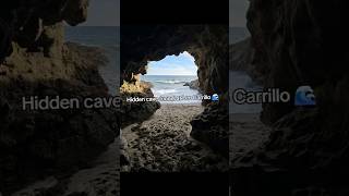 Hidden Cave Tunnel Connects 2 Beaches 😱 Leo Carrillo Malibu #Malibu #SecretBeach #Nature #Shorts