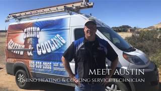 What is a general HVAC service inspection like