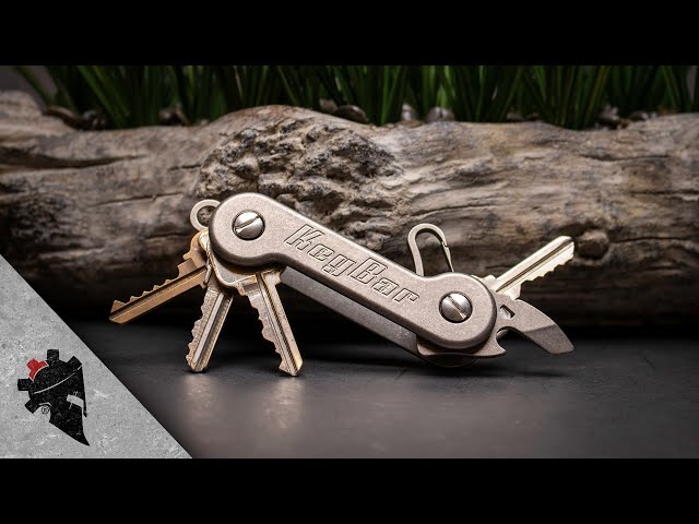 Titanium Stonewashed KeyBar Key Organizer - Upgrade Your EDC