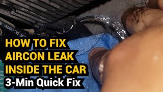 How to Fix Aircon Leak Inside the Car - 3-Min Easy Quick Fix