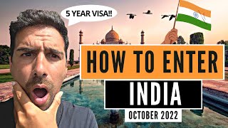 SHOCKING 5 YEAR VISA FOR INDIA! 🇮🇳 HOW TO ENTER INDIA 2022 | E-visa India | INDIA VLOG
