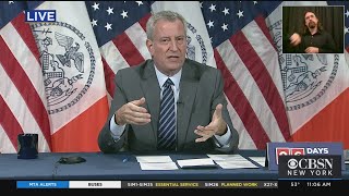 Mayor De Blasio On Early Voting, Open Storefronts