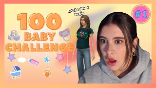 attempting THE 100 BABY CHALLENGE in The Sims 4/ Part 1