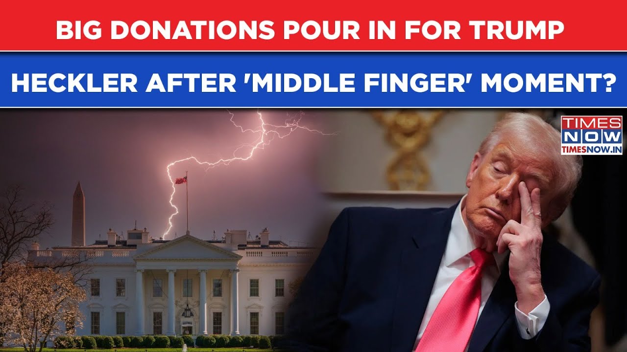Trump Heckler Wins After Viral Middle Finger Moment! Big Donations Pour In While White House Defends