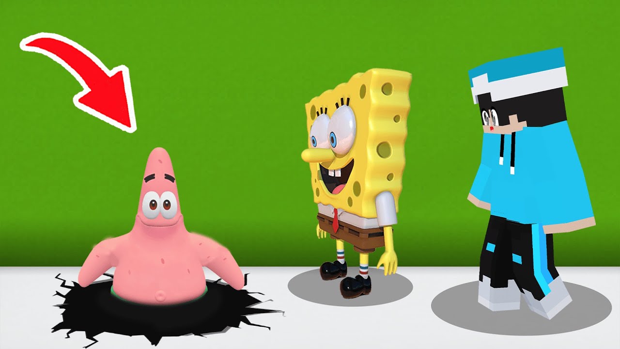 ماين كرافت لكن سبونج بوب وجمسه يمقلبون بسيط !!؟ 🔥😱