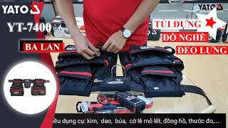 TÚI ĐỰNG ĐỒ NGHỀ ĐEO LƯNG 21 TÚI YATO YT-7400