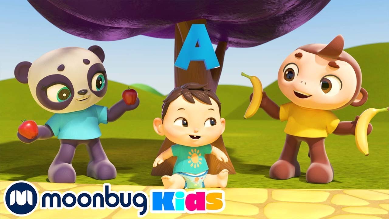 Apples and Bananas ABC Sing Along KidsKaraokeSongs Moonbug