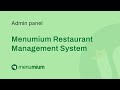 Menumium Restaurant Management System