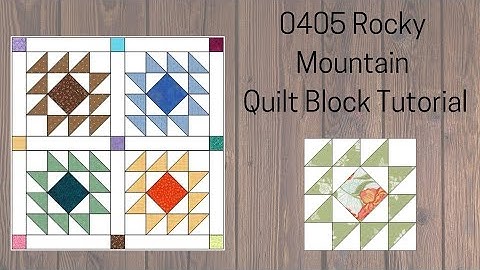 0405 Rocky Mountain Quilt Block Tutorial | Block of the Day 2023 | Rotary Cutting | AccuQuilt