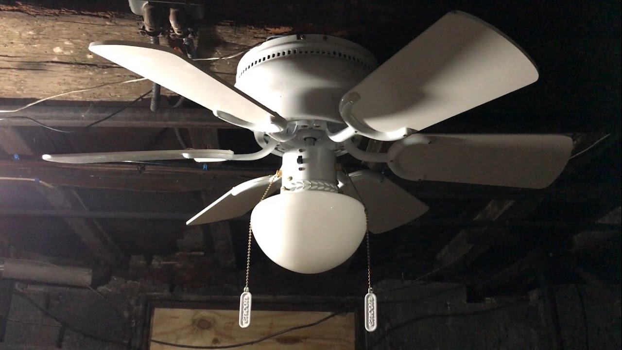 Encon Petite Ceiling Fan 30 Quick Basement Test Youtube