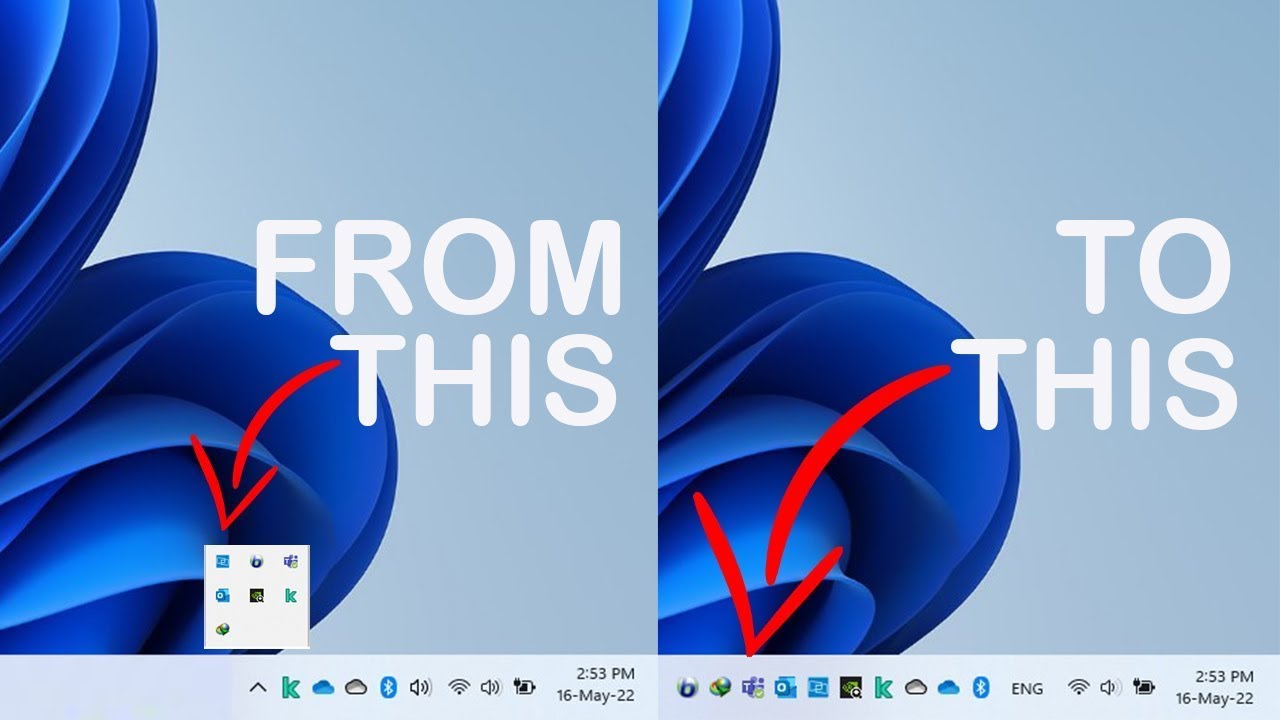 Show ALL Icons in System Tray - Windows 10\11 - YouTube