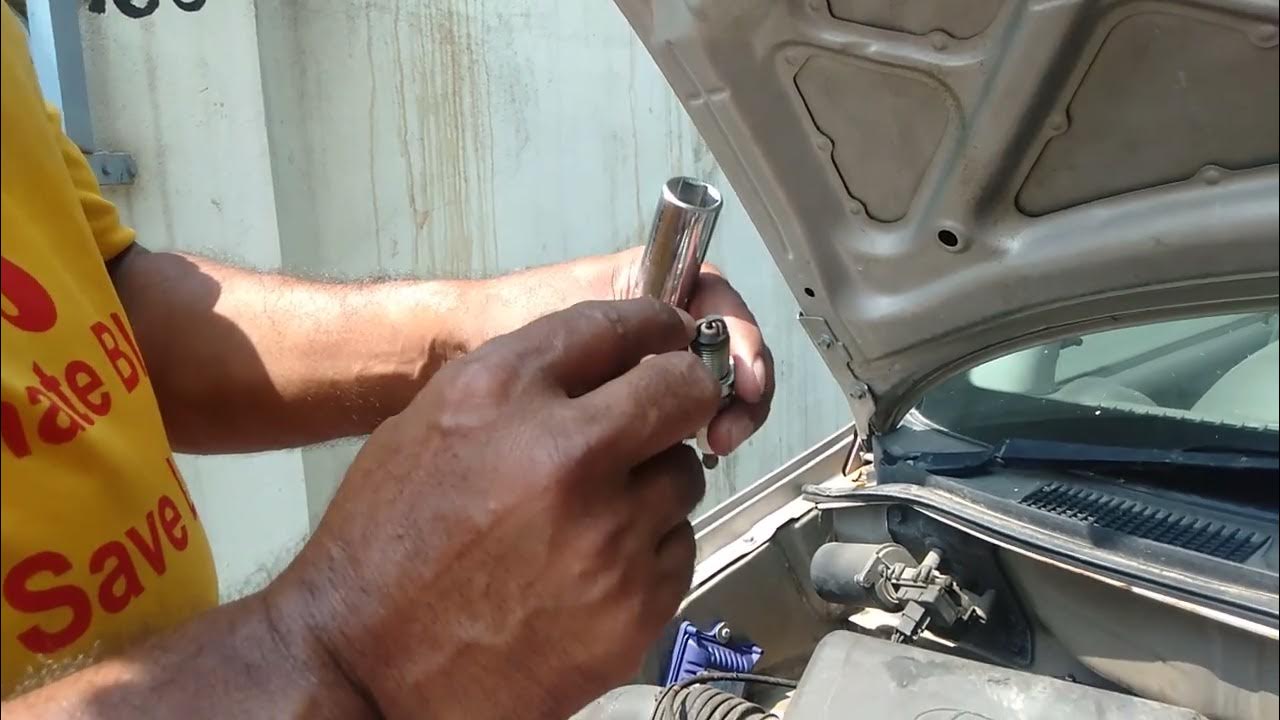 How to do maintenance of Spark Plug of a santro car YouTube