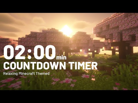 2 Minutes Countdown Timer 🕒 | Lo-Fi Music + Minecraft Visuals 🌿 | Gentle Alarm ⏰