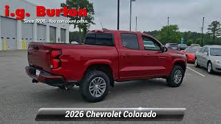 New 2026 Chevrolet Colorado LT, RWD, Berlin, MD B26-1569