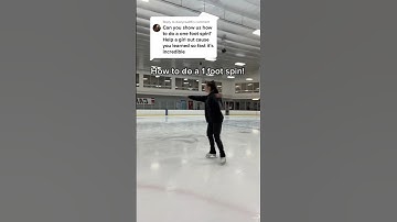 one foot spin tutorial!⛸️ #figureskating #iceskating #figureskater #iceskater #wintersports #skating