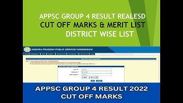 APPSC GROUP - 4 RESULTS  RELEASED, How to check APPSC GROUP- 4 JUNIOR ASSISTANT  RESULT, 2022