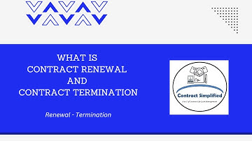 What is Contract Renewal and Contract Termination | Contract Simplified