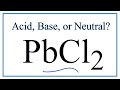 Acidity and Solubility of PbCl2
