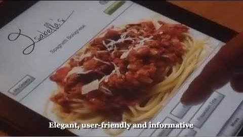 Wine & Dine: the iMenu demo video of the iPad menu