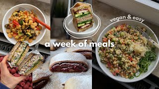 what i ate this WEEK as a vegan (realistic and easy meals)