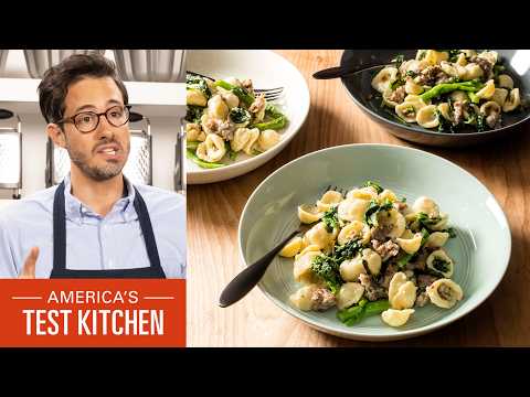 Two Easy and Comforting Pastas: Broccoli Rabe & Sausage Orecchiette | Pasta Cacio e Uova