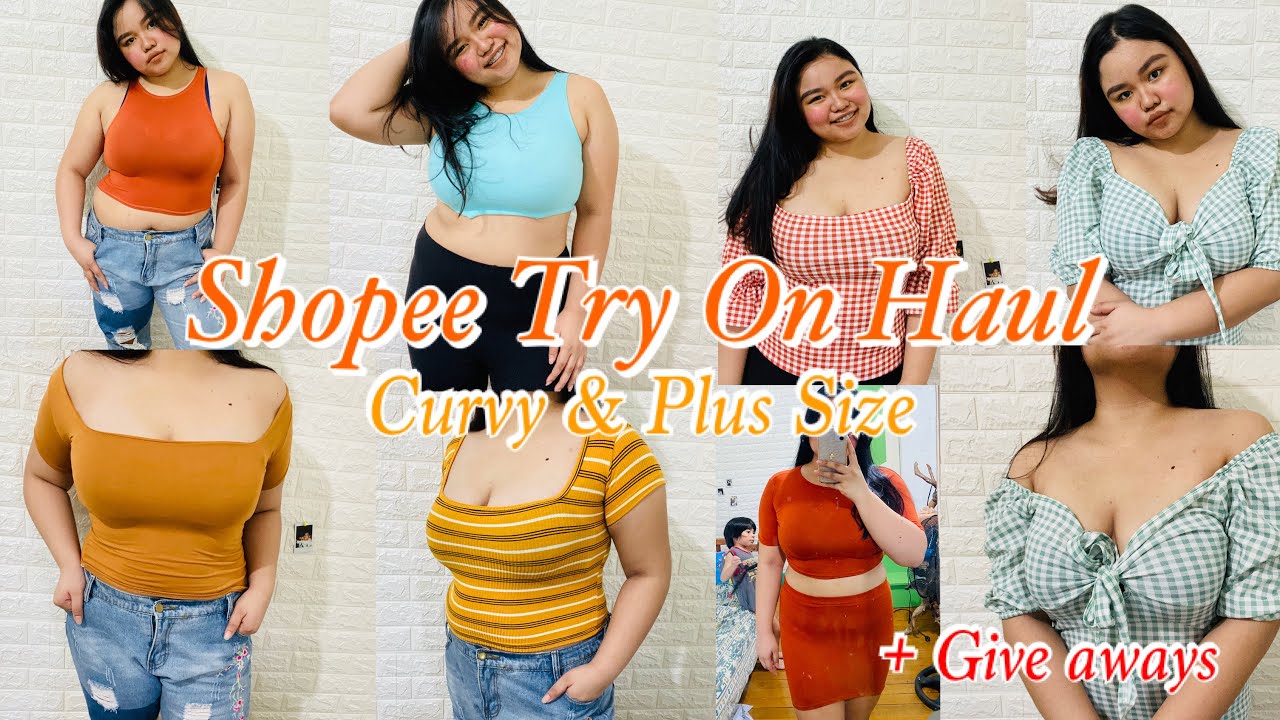 SHOPEE PLUS SIZE TRY ON HAUL (P59 LANG ...